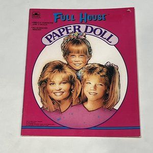Vintage 1992 Full House TV Show Paper Doll Book Uncut D.J. Stephanie Michelle